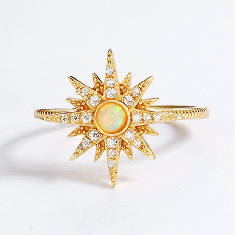 Opal Sun Adjustable Ring