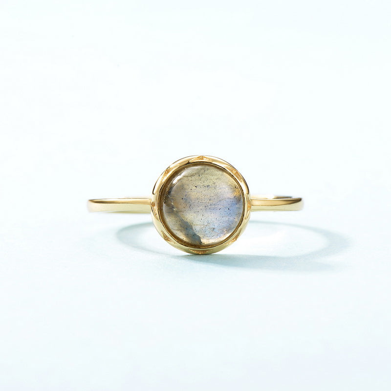 Crystal Round Cut Adjustable Ring