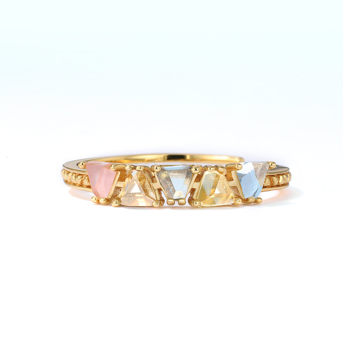 Assorted Crystal Adjustable Ring