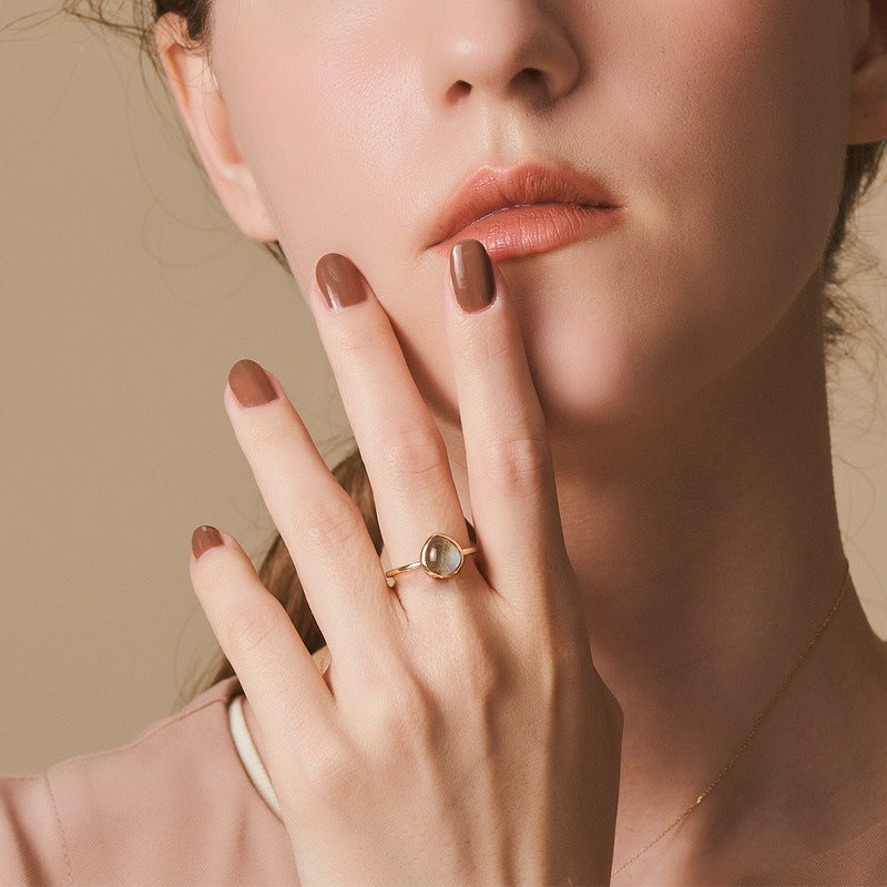 Labradorite Pear Cut Adjustable Ring